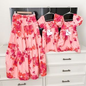 NWT Buddy Love Buddylove Mother Daughter Dresses and skirt set - 6, 7, Medium.